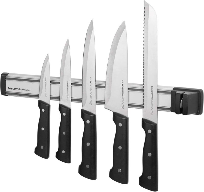 Tescoma Magnetic Knife Strip President with Sharpener - Assorted - Image 1
