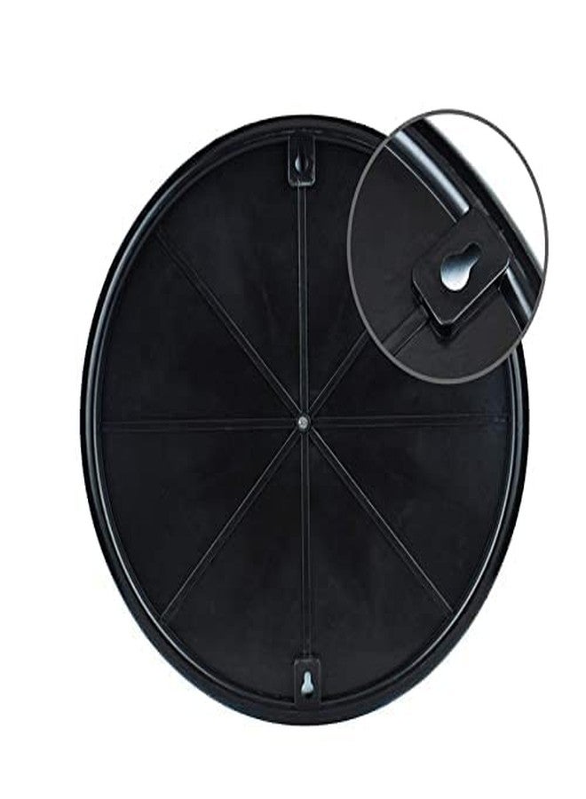 KERBRO Plastic Round Shape Magnetic Dartboard Board Game Set - Bullseye 14 Inch Dart Board with 6 Pcs Safe Darts (SSTP) - Black - Image 5