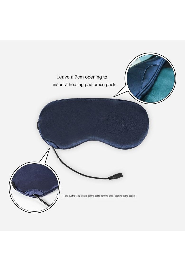 Generic Heated Eye Mask for Dry Eyes, Warm Eye Compress with Flaxseed Graphene FIR for MGD, Dry Eye Syndrome, Chalazion Blepharitis Stye Eye Treatment, Steam Moist to Unclog Glands (Black)  - Image 4