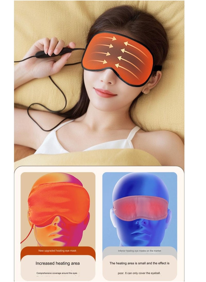 Generic Heated Eye Mask for Dry Eyes, Warm Eye Compress with Flaxseed Graphene FIR for MGD, Dry Eye Syndrome, Chalazion Blepharitis Stye Eye Treatment, Steam Moist to Unclog Glands (Black)  - Image 5