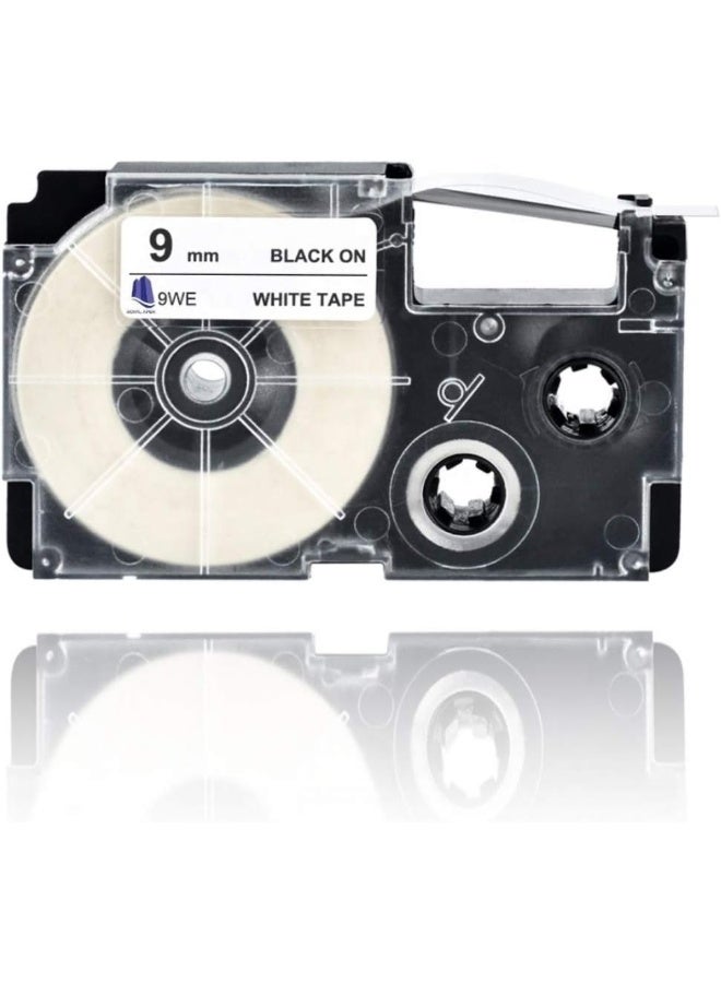Royal Apex Compatible Casio Label Cassette Black On White Compatible Label Tape For Casio Ez Label Printers Perfect For Office Retail Warehouse Home Diy And Industrial Applications 1 12Mm - Image 1