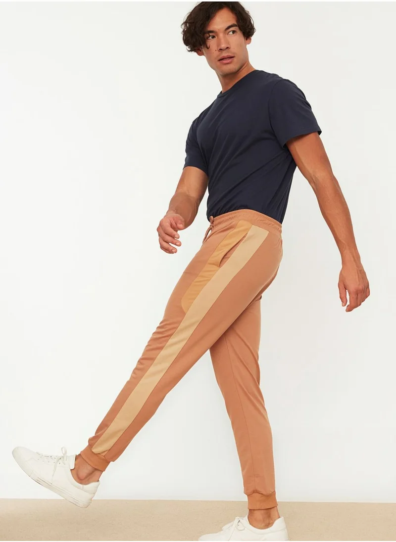 trendyol Side Stripe Cuffed Sweatpants