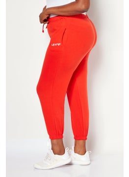 Women Plus Size Plain Drawstring Sweatpants, Red Orange - pzsku/Z7AE9DBBE9533F264190FZ/45/_/1724351037/053dbd85-5971-4074-91f2-2d774f43a828