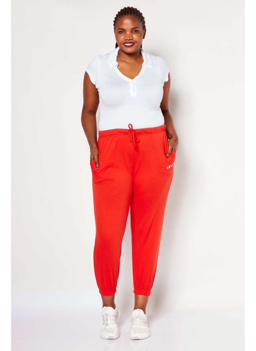 Women Plus Size Plain Drawstring Sweatpants, Red Orange - pzsku/Z7AE9DBBE9533F264190FZ/45/_/1724351041/d585ffe4-fe6b-4e5b-9509-5f2de8f7427b