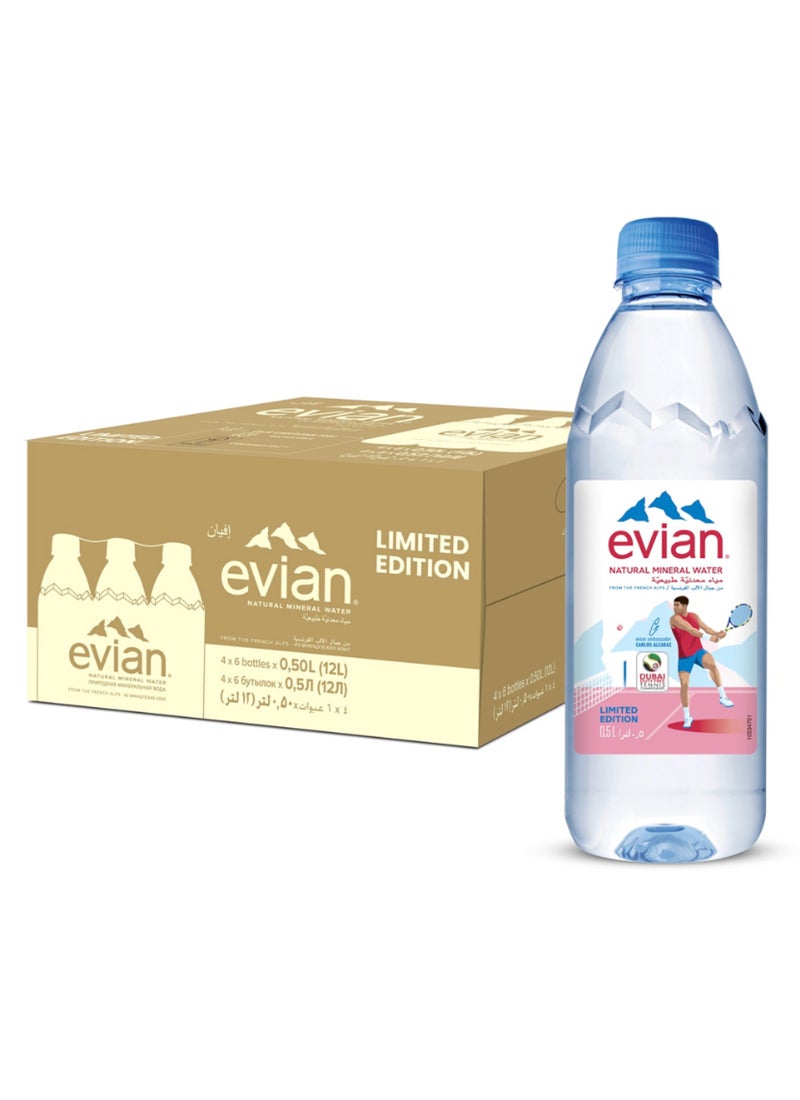 Evian مياه إيفيان المعدنية الطبيعية 24 × 500 مل - Image 1