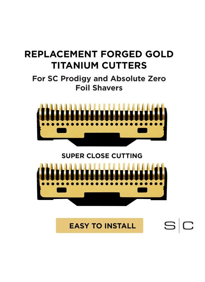 Stylecraft StyleCraft Gold Replacement Cutters fit Absolute Zero and Wireless Prodigy Shavers  - Image 2