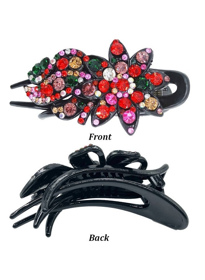 SYGA Women Rhinestone Hair Buckle Flexible Clip Hair Pin Adult Head Top Buckle Hair Accessories For Women, Girls (Style19) - Image 5