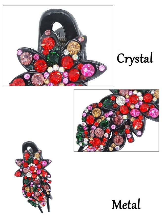 SYGA Women Rhinestone Hair Buckle Flexible Clip Hair Pin Adult Head Top Buckle Hair Accessories For Women, Girls (Style19) - Image 4