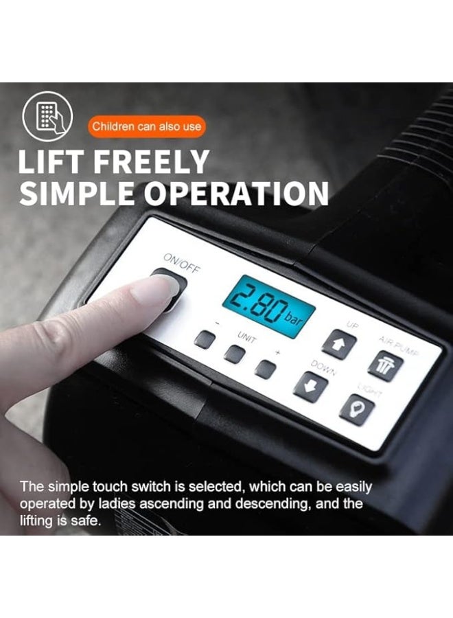 5 Ton Electric Digital Car Lift Hydraulic 3x1 with Electric Drill and Air Compressor for Easy Emergency Tire Change - Image 2