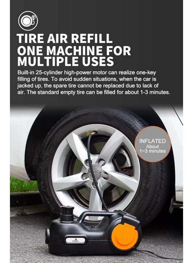 5 Ton Electric Digital Car Lift Hydraulic 3x1 with Electric Drill and Air Compressor for Easy Emergency Tire Change - Image 4