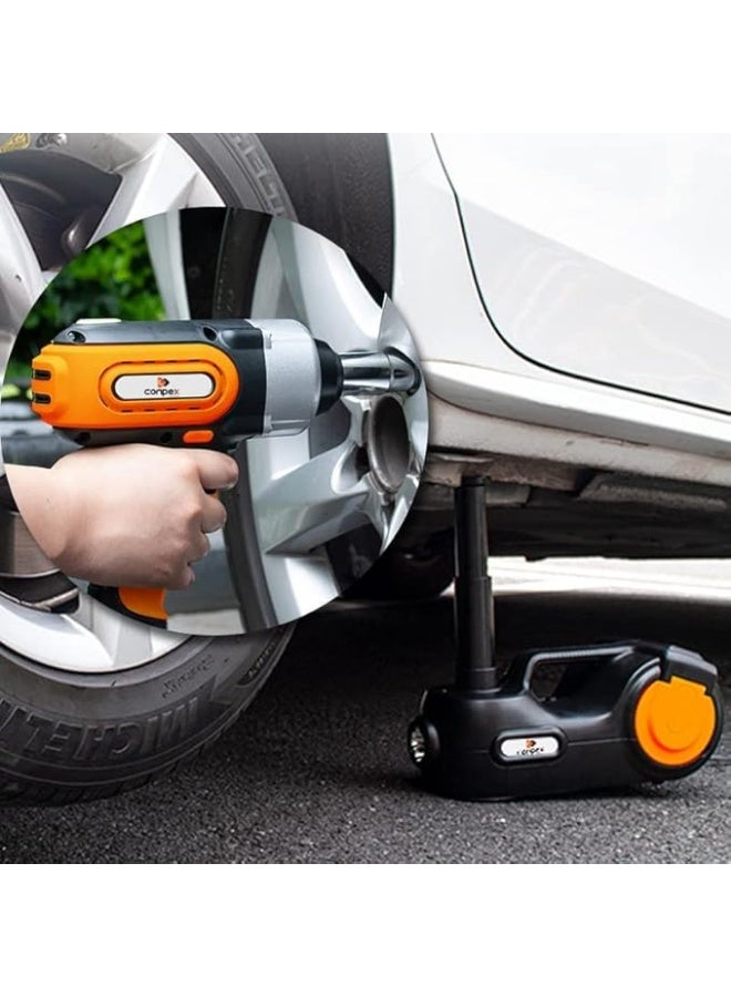 5 Ton Electric Digital Car Lift Hydraulic 3x1 with Electric Drill and Air Compressor for Easy Emergency Tire Change - Image 3