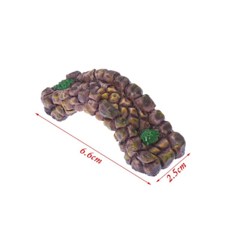 BHOOLU&GOOLU Cute Fairy Garden Miniature Stone Bridge - 2 Pcs Set - Image 2