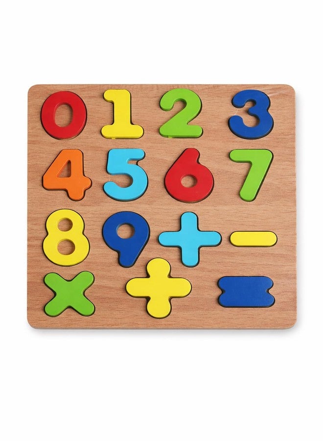eToymart Wooden Alphabet, Numbers & Shapes Puzzle Set for Kids | 3-in-1 Early Learning Educational Wooden Board | ABC Letters, 0–9 Numbers, Shapes Puzzle | Montessori Toy for Toddlers (Age 2–6 Years) - Image 2
