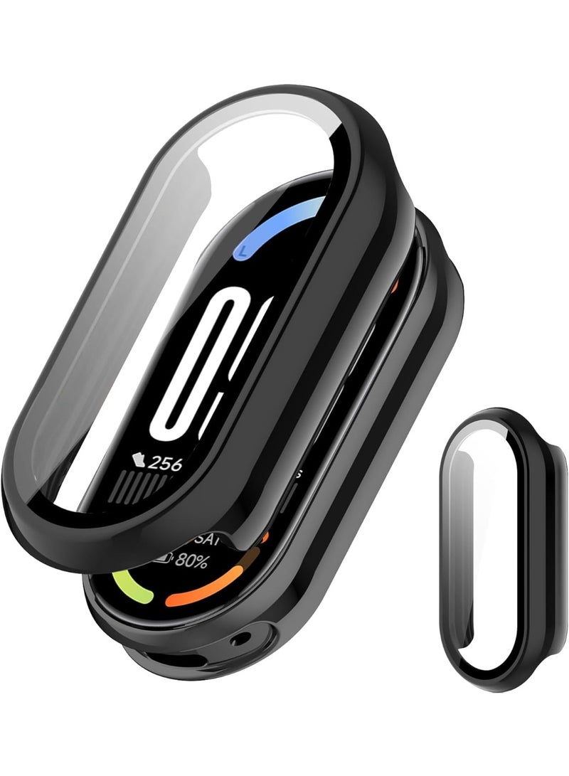 Hard PC Protective Case Cover for Mi Band 10/9/8, Shockproof Anti-Scratch Slim Lightweight Full Protective Edge Cover (Black) - Image 1