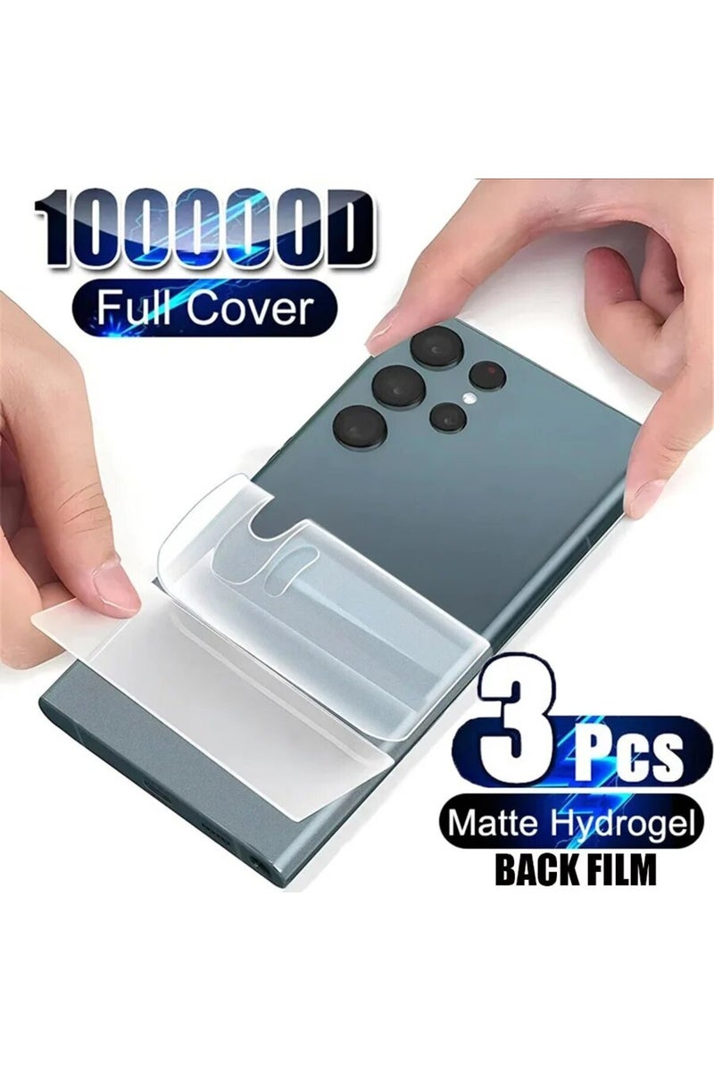 erorex Samsung S24 Ultra Back Hydrogel Film 3 Pieces 3PCS Back Matte Hydrogel Film for S24 S23 S22 S21 S20 - Image 1