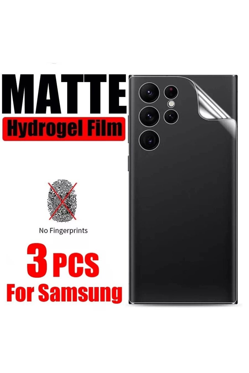 erorex Samsung S24 Ultra Back Hydrogel Film 3 Pieces 3PCS Back Matte Hydrogel Film for S24 S23 S22 S21 S20 - Image 5