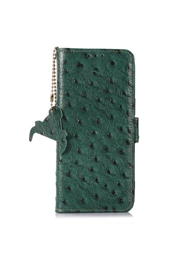 S-TOP Case For Asus Zenfone 10 / Zenfone 9 Ostrich Pattern Genuine Leather RFID Phone Case - Image 2