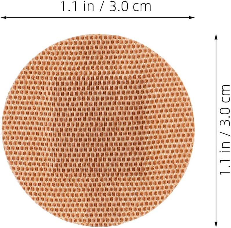 200pcs Elastic Fabric Adhesive Bandages, 30mm Round Spot Flexible Breathable Knuckle and Fingertip Wound Patches for Sports and First Aid - Image 2