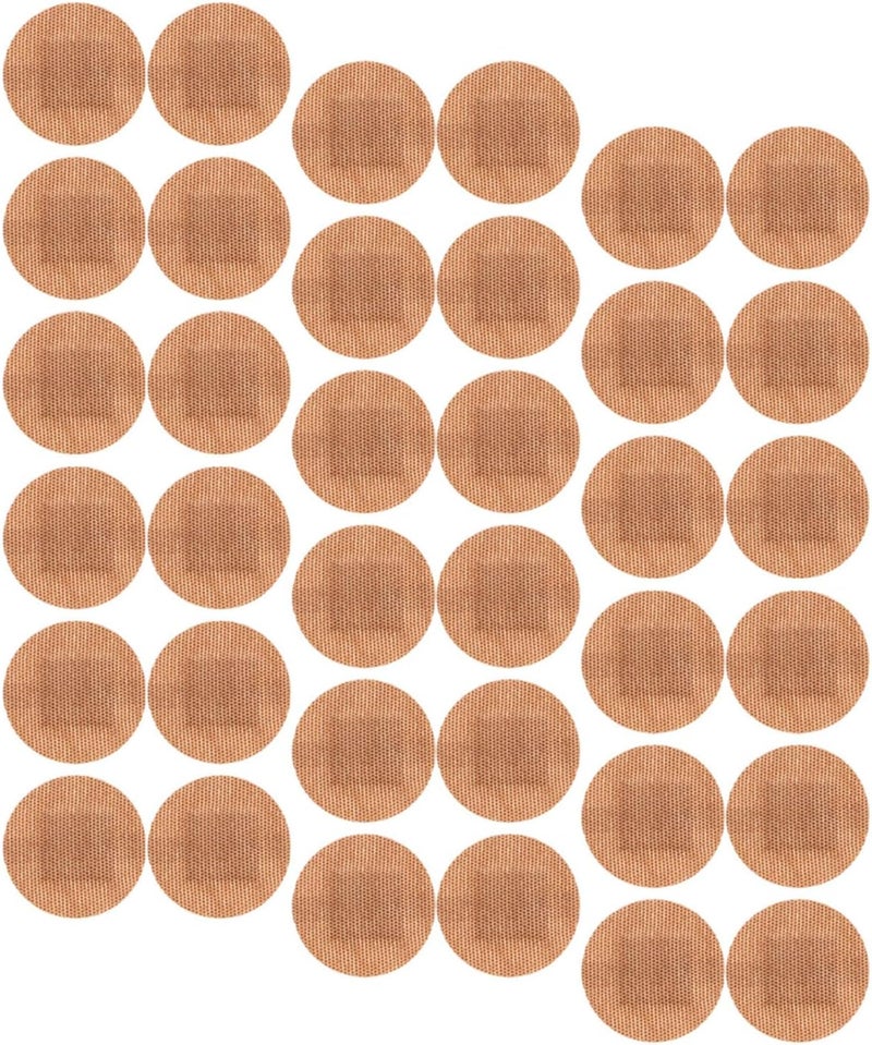 200pcs Elastic Fabric Adhesive Bandages, 30mm Round Spot Flexible Breathable Knuckle and Fingertip Wound Patches for Sports and First Aid - Image 1