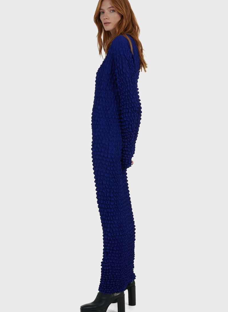leem Plisse Popcorn Dress - Image 4