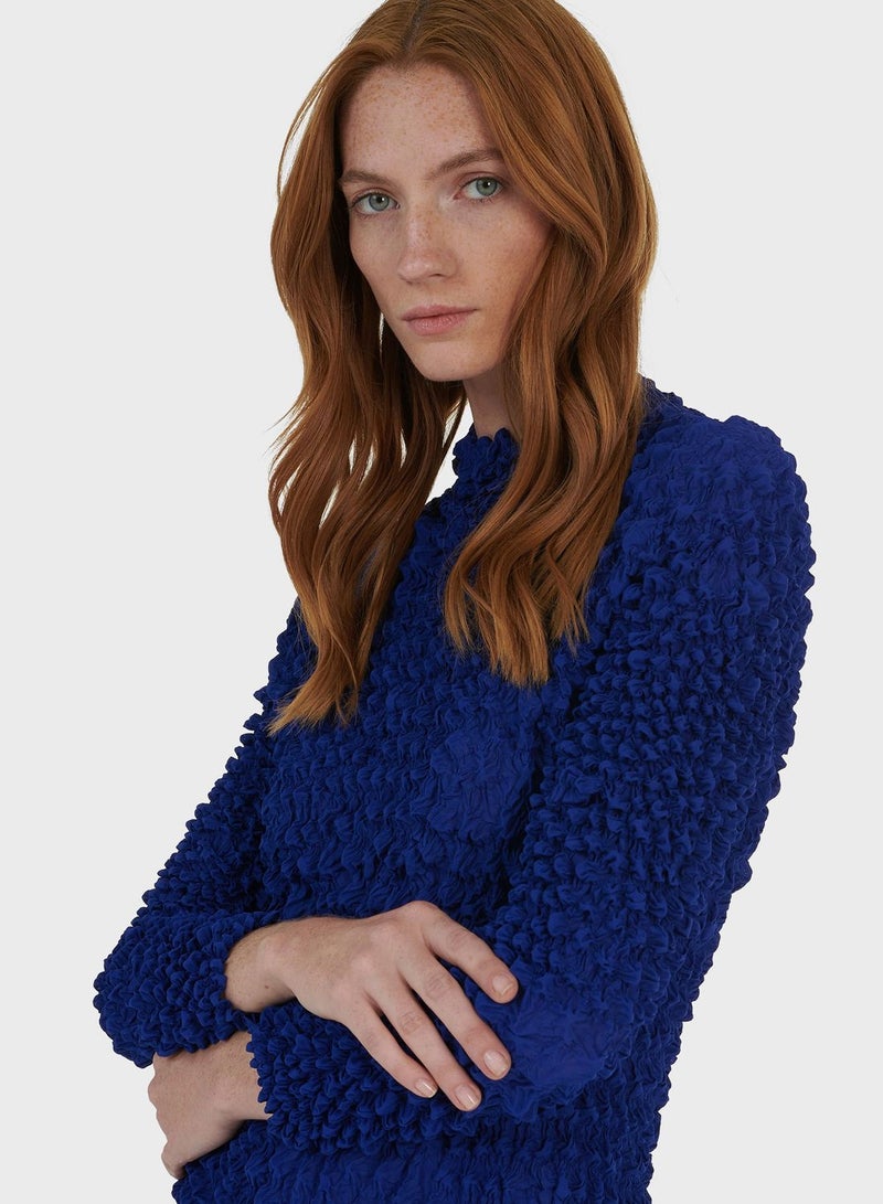 leem Plisse Popcorn Dress - Image 3