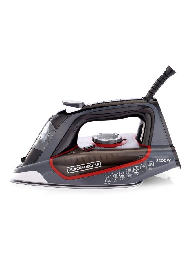 BLACK+DECKER Steam Iron 80 ml 2200 W X2050 Grey/Black - Image 2