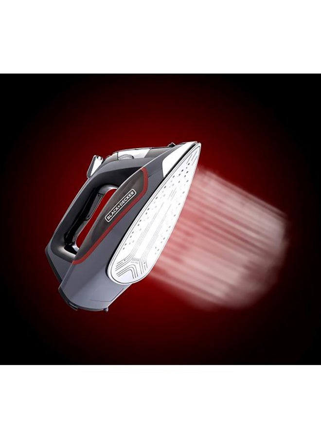 BLACK+DECKER Steam Iron 80 ml 2200 W X2050 Grey/Black - Image 3