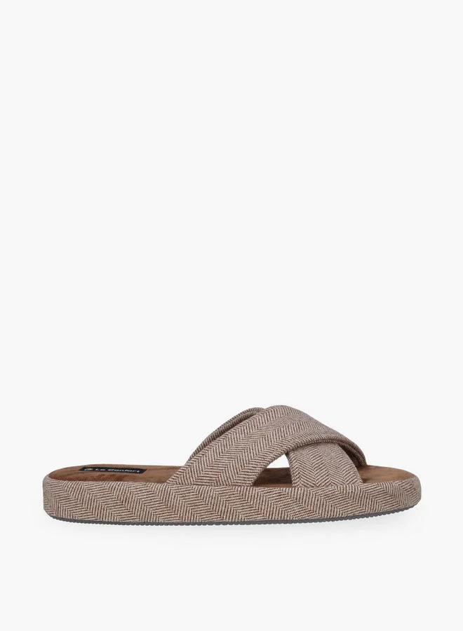 لو كونفورت Men Cross Strap Bedroom Slippers