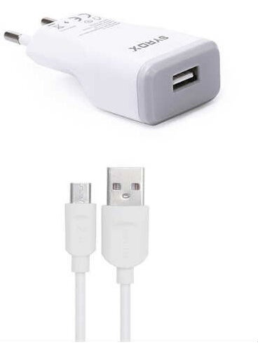Syrox - Eu-39-Yotaphone 2 Compatible 2.0 Ampere Charger with Micro USB Port + Cable Charger - J15 - Image 1