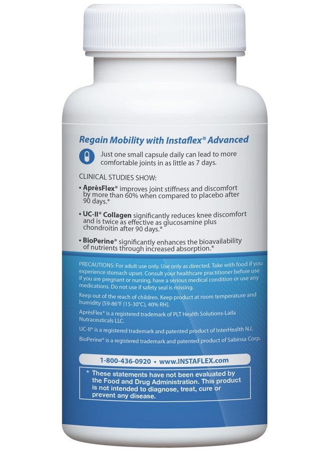 Instaflex Advanced Joint Support Nutritional Supplement Capsule with Doctor Formulated Joint Relief Supplement, Featuring UC-II Collagen & 5 Other Joint Discomfort Fighting Ingredients, 60 Ct - Image 2