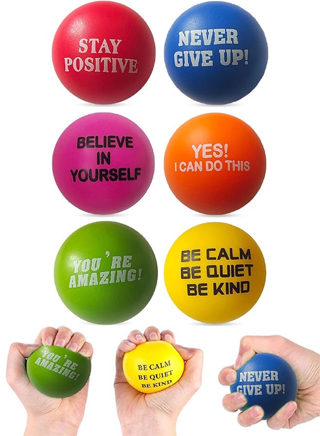 6 PCS Squishy Balls, Stress Balls for Adults, Squishy Stress Balls, Stress Ball for Kids, Squishy Balls Toys for Home School Office Anxiety Relief Squishy Stress Balls Exercise Hand Flexibility - Image 1