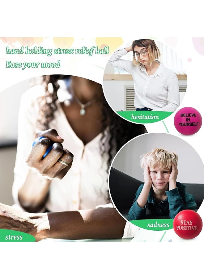 6 PCS Squishy Balls, Stress Balls for Adults, Squishy Stress Balls, Stress Ball for Kids, Squishy Balls Toys for Home School Office Anxiety Relief Squishy Stress Balls Exercise Hand Flexibility - Image 5