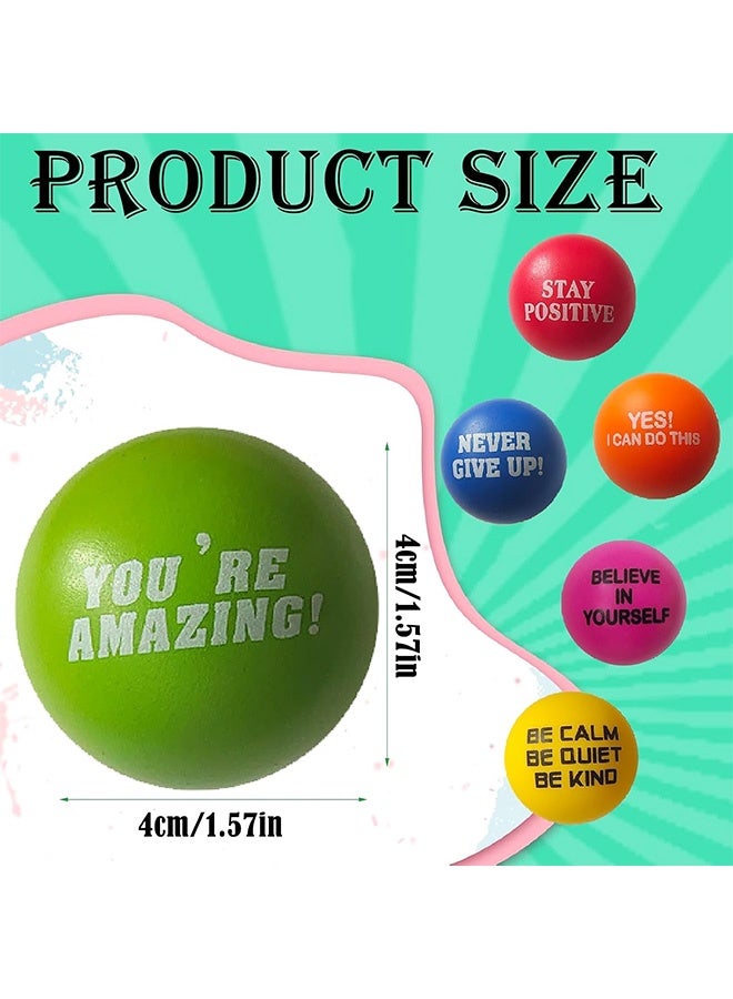 6 PCS Squishy Balls, Stress Balls for Adults, Squishy Stress Balls, Stress Ball for Kids, Squishy Balls Toys for Home School Office Anxiety Relief Squishy Stress Balls Exercise Hand Flexibility - Image 2