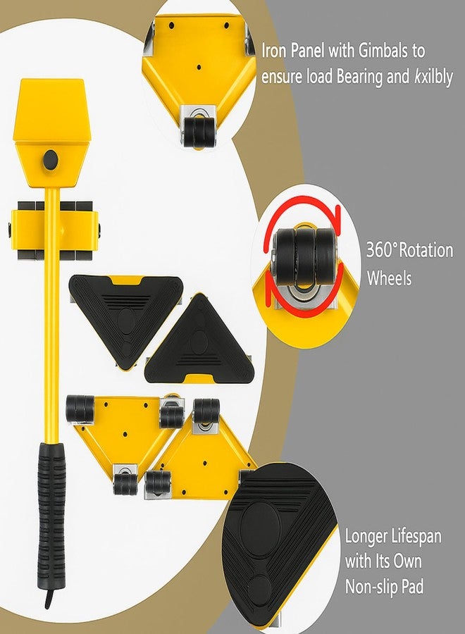 Lynacz Furniture Moving Tool Set | Heavy Duty Lifter with 4 Sliders & 300 Kg Capacity for Easy Household Lifting & Shifting - Image 5