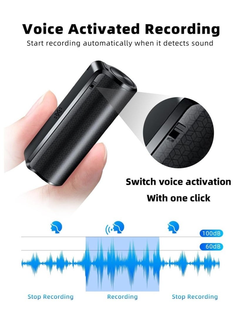 Generic - 64G Magnetic Voice Recorder with AI-Intelligent Triple Noise Reduction,25 Days Continuous Recording Device,Voice Activated Audio Recorder,Digital Voice Recorder for Meetings/Interviews/Classroom… - Image 1