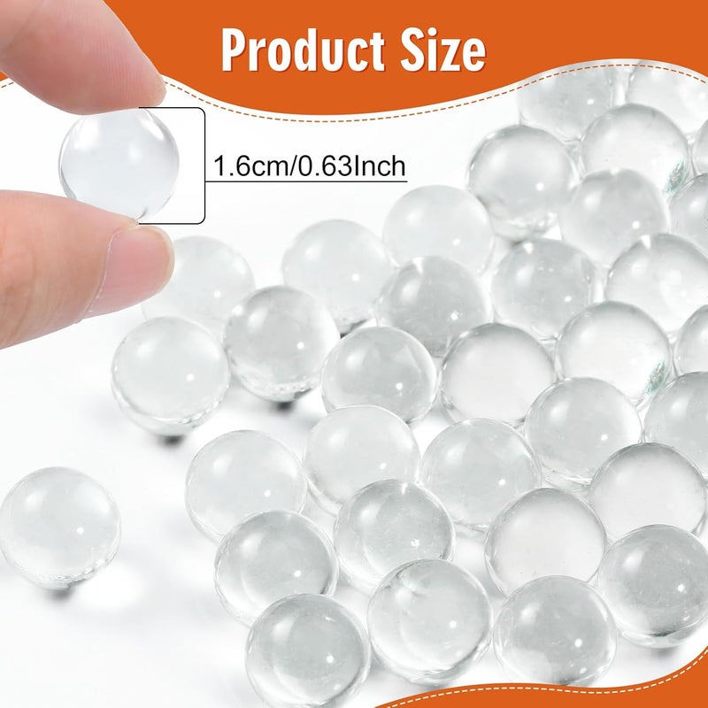 Vyndicca 400 PCS Clear Glass Marbles Bulk - Image 2