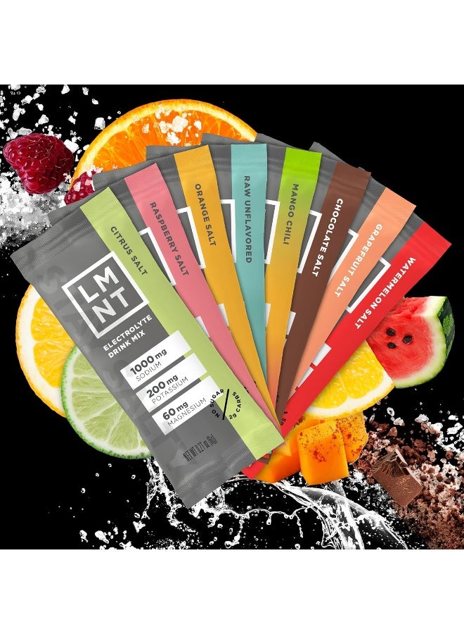 Elemental Labs LMNT Zero-Sugar Electrolytes - Sample Pack - Hydration Powder Packets - Image 5