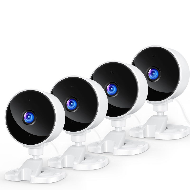 YOTON Indoor Security Camera 4pcs, Cameras for Home Security, Pet Camera w/Phone App, Baby Monitor, Dog Cam, Nanny Cam, Night Vision, 2-Way Audio, Motion Detection, Works w/Alexa - Image 1