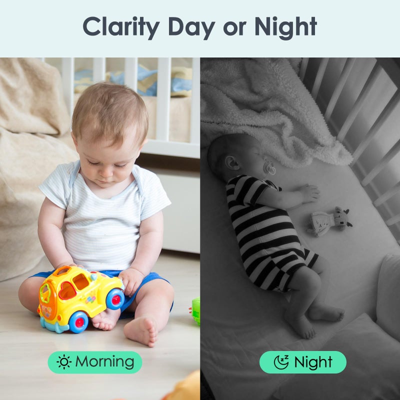 YOTON Indoor Security Camera 4pcs, Cameras for Home Security, Pet Camera w/Phone App, Baby Monitor, Dog Cam, Nanny Cam, Night Vision, 2-Way Audio, Motion Detection, Works w/Alexa - Image 4