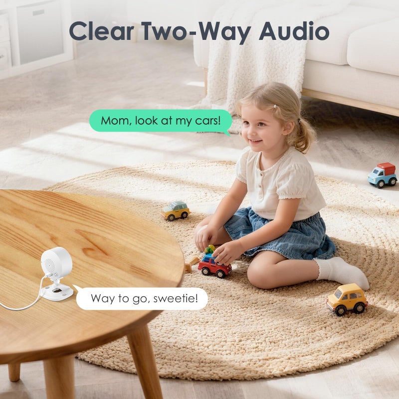 YOTON Indoor Security Camera 4pcs, Cameras for Home Security, Pet Camera w/Phone App, Baby Monitor, Dog Cam, Nanny Cam, Night Vision, 2-Way Audio, Motion Detection, Works w/Alexa - Image 3