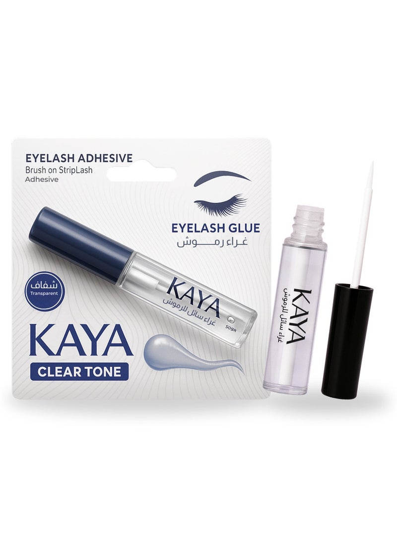 kaya Clear Liquid Eyelash Glue Strong Hold Quick-Drying Long-Lasting Adhesive for All Eyelashes - Image 1