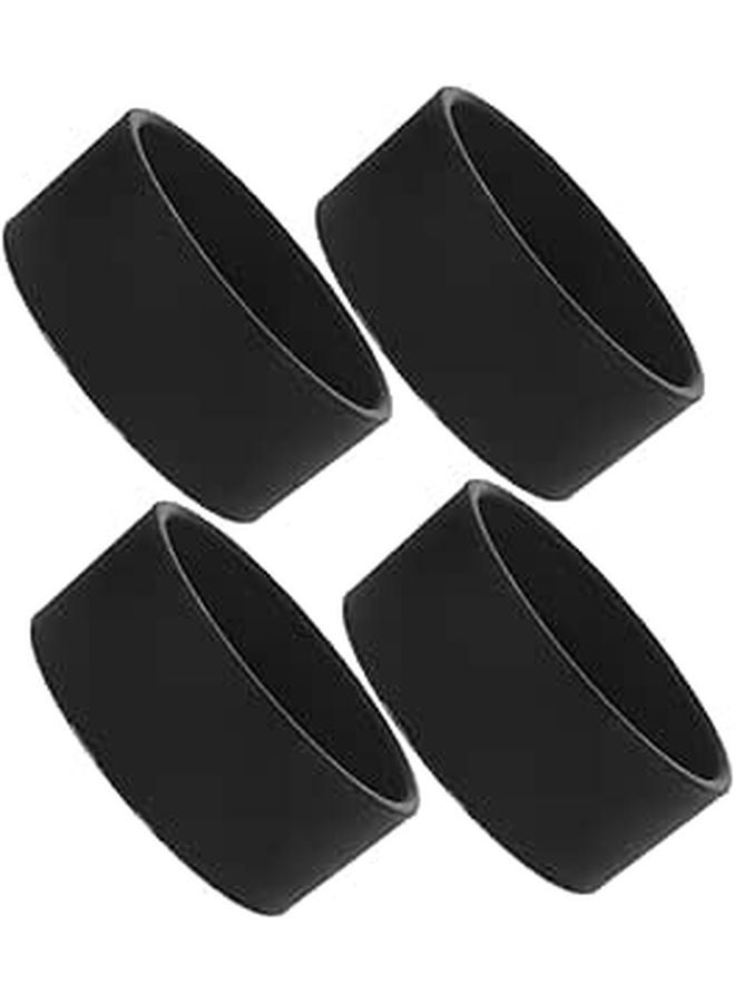 Soft Rubber Microscope Eyepiece Covers 4PCS Adjustable Fit for Stereo Laboratory Microscopes - Image 1