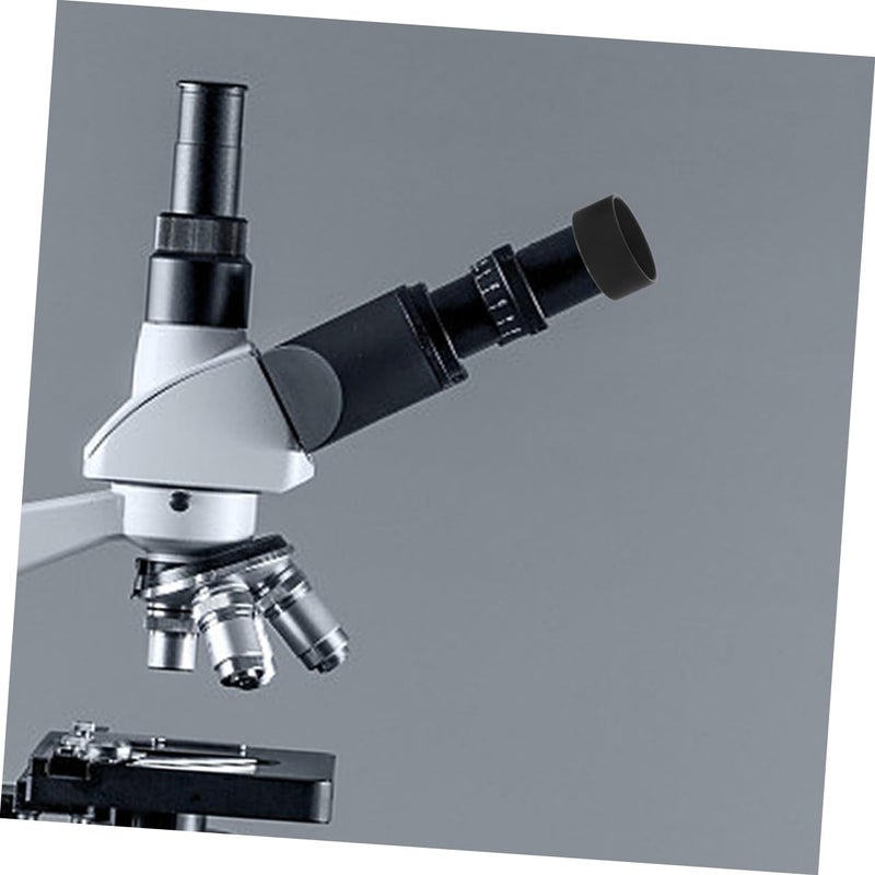 Soft Rubber Microscope Eyepiece Covers 4PCS Adjustable Fit for Stereo Laboratory Microscopes - Image 4