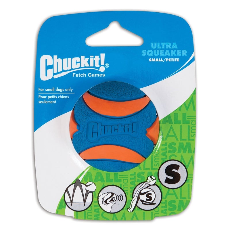 Chuckit 4 Pack Ultra Squeaker Ball Small - Image 2