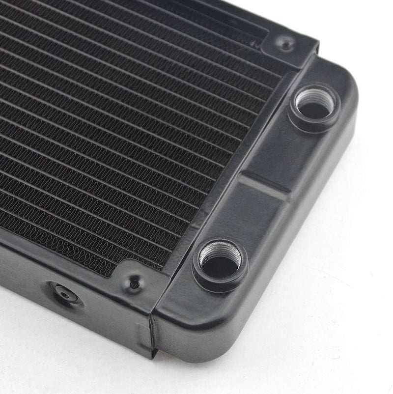 BXQINLENX مبادل حراري رادياتور ألمنيوم BXQINLENX 18 أنبوب لنظام تبريد المياه بالليزر CO2 360 مم - Image 3