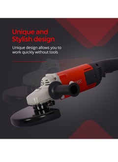 AFRA AFRA Angle Grinder, 230MM, 2200W (Soft Start), 6600r/Min No-Load Speed, 230mm Max Wheel Diameter, Spindle Lock, Large Trigger Switch. Soft Start Function, AFT-22-230AGRD, 1-Year Warranty.  - Image 2
