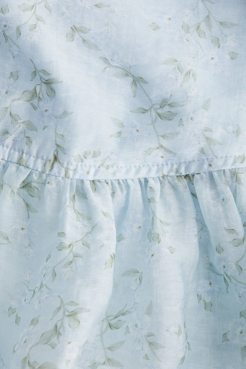 H&M Tie-detail peplum blouse