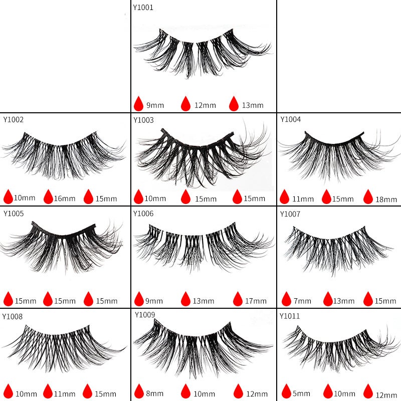 Wholesale Cross-Border European, Middle Eastern 10-Pair Faux Mink Curling Dense Half-Eye False Eyelashes - Image 5