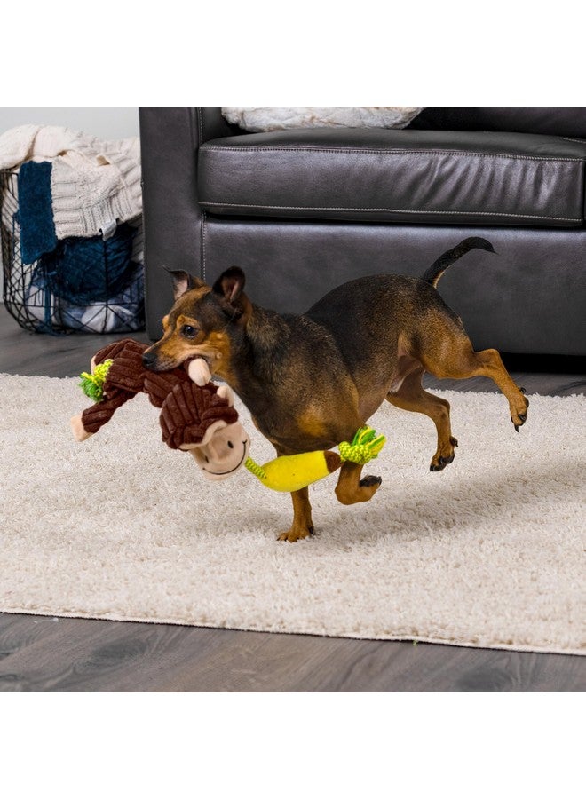Pet Factory Tug & Chomp Squeaky Plush Dog Toy, Randomly Selected - Monkey OR Donkey, One Size - Image 2