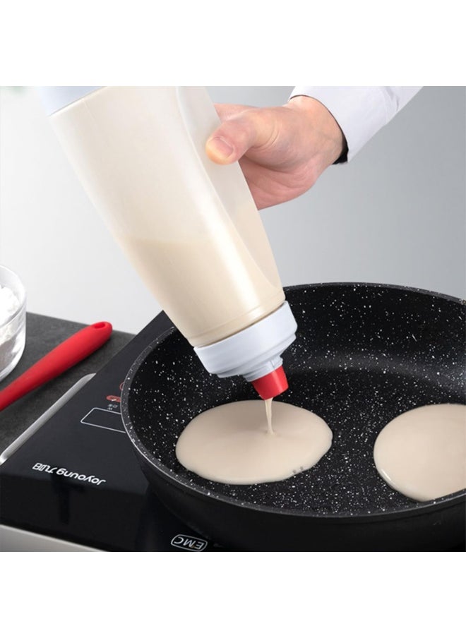 Dovva One Pack 33 Oz Silicone Pancake Batter Mixer & Dispenser with BlenderBall Whisk - for Cupcakes, Muffins, Crepes  - Image 5
